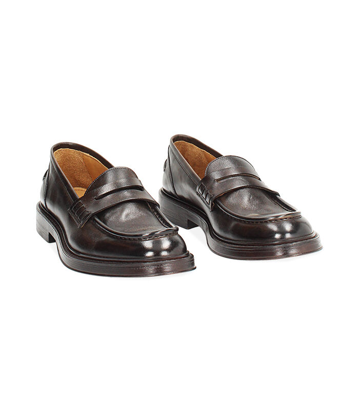 Valerio 1966 CALZATURA UOMO MOCASSINO PELLE MORO