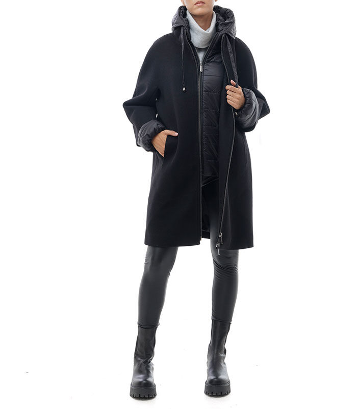 Valerio 1966 Cappotto Nero Sportivo | Valerio 1966