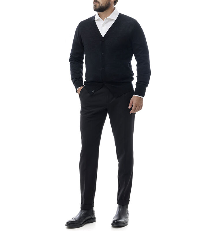 Valerio 1966 Cardigan Nero | Valerio 1966