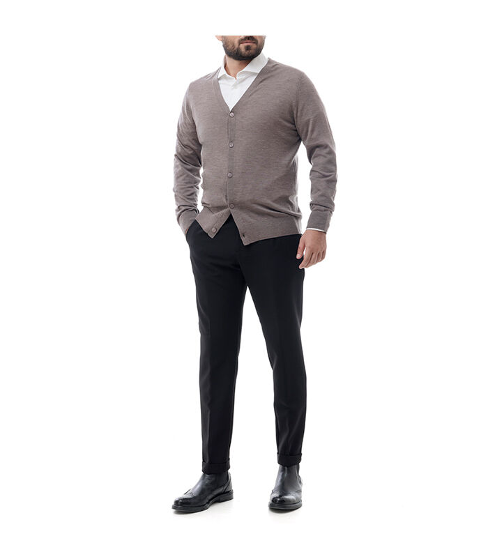 Valerio 1966 Cardigan Taupe | Valerio 1966