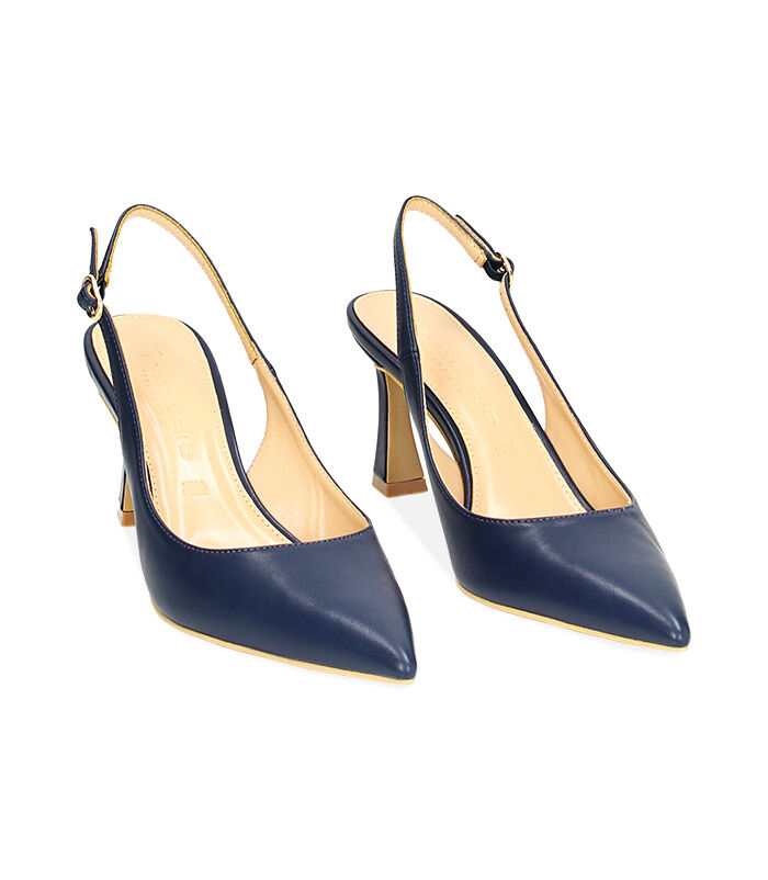 Valerio 1966 Décolleté slingback blu | Valerio 1966
