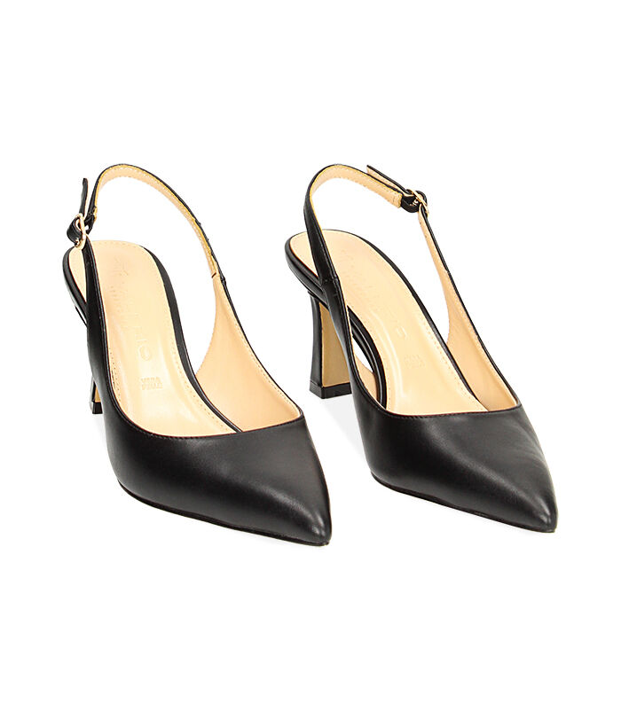 Valerio 1966 Décolleté slingback nere | Valerio 1966
