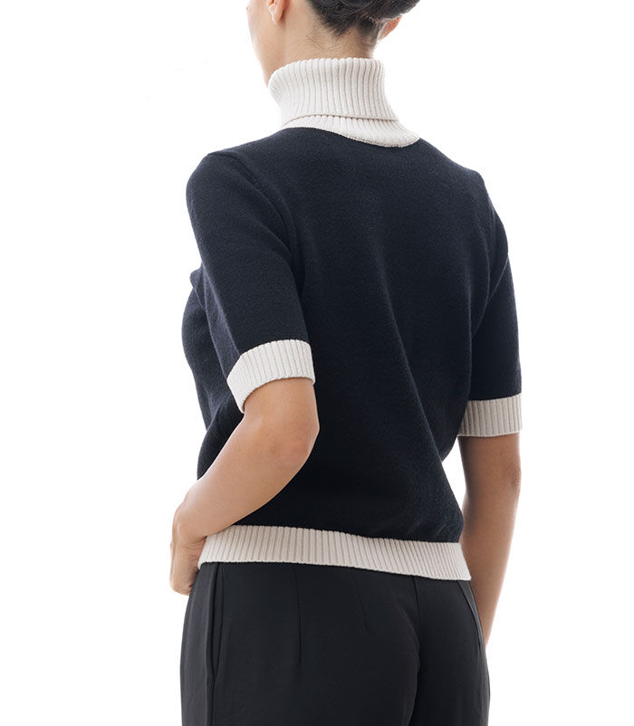 Valerio 1966 Dolcevita nero e beige | Valerio 1966