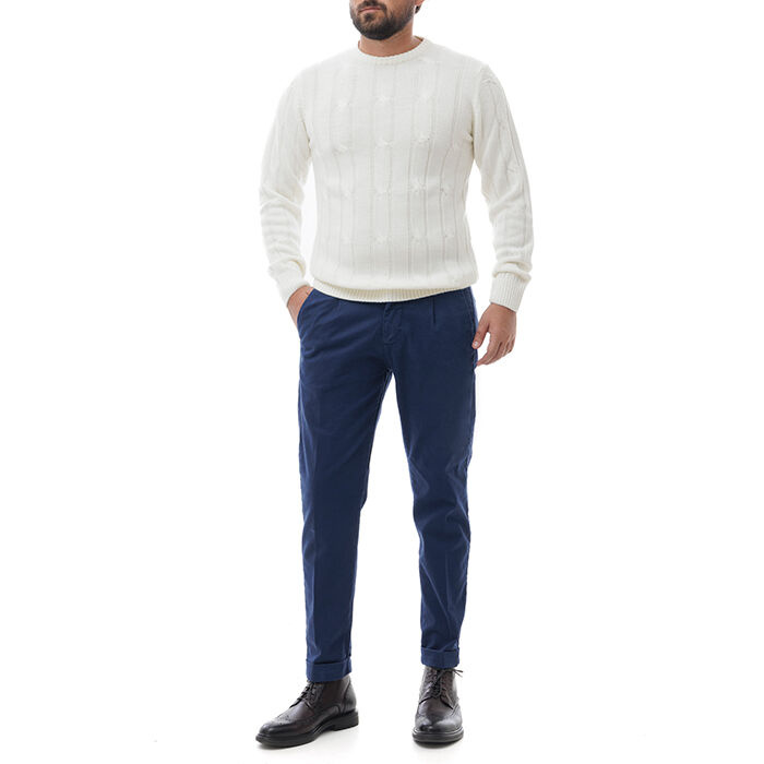 Valerio 1966 Pantalone Blu Di Cotone | Valerio 1966