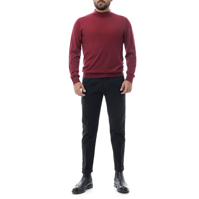 Valerio 1966 Pantalone Nero Di Cotone | Valerio 1966