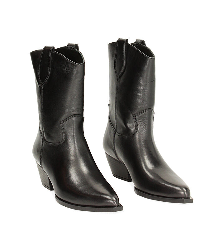 Valerio 1966 Texani neri in pelle | Valerio 1966