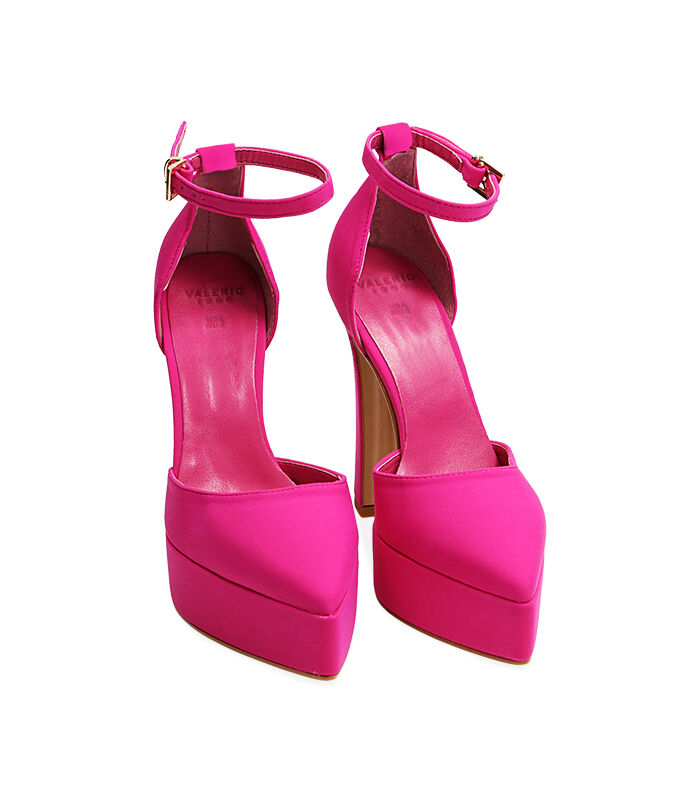 Valerio 1966 WOMEN SHOES OPEN SHANK LYCRA FUCS