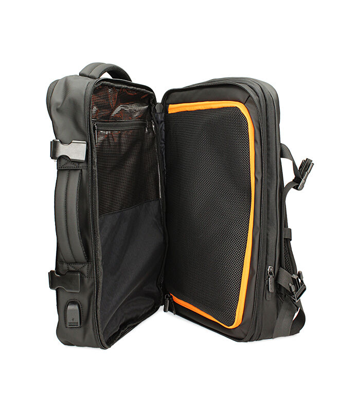 Valerio 1966 Zaino In Tessuto Nero Da Uomo | Valerio 1966