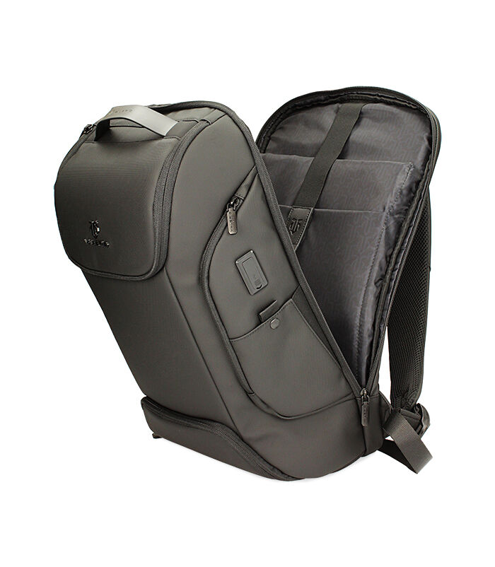 Valerio 1966 Zaino Nero In Tessuto Porta Pc Da Uomo | Valerio 1966