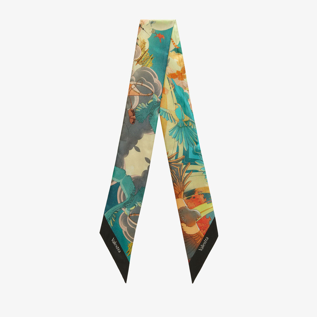 Valextra Banda di seta da Donna di Lusso in Tessuto Multicolore | Valextra