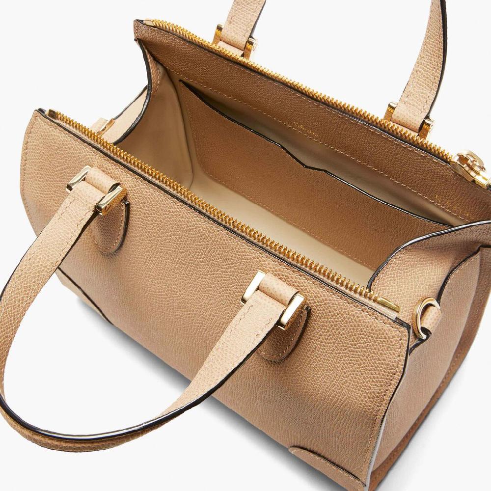 Valextra Borsa A Bauletto In Pelle Beige Con Tracolla | Valextra Babila