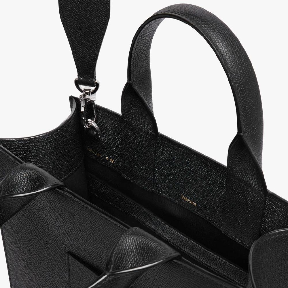 Valextra Borsa A Mano Da Donna Di Lusso In Pelle Nera | Valextra Boxy