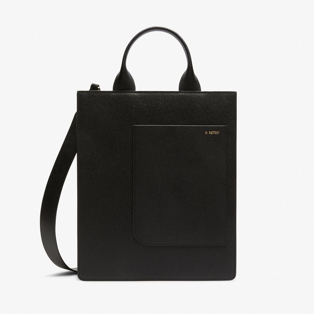 Valextra Borsa a mano da Donna di Lusso in Pelle Nera | Valextra Boxy
