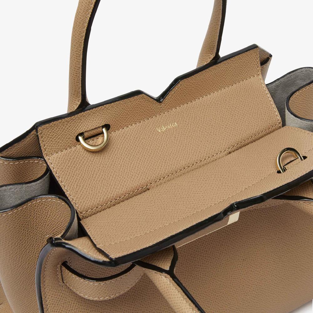 Valextra Borsa A Mano Da Donna In Pelle Beige Di Lusso | Valextra