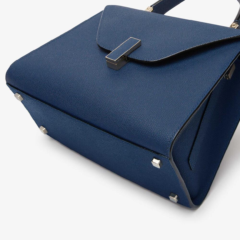 Valextra Borsa A Mano Da Donna In Pelle Blu Zaffiro | Valextra Iside