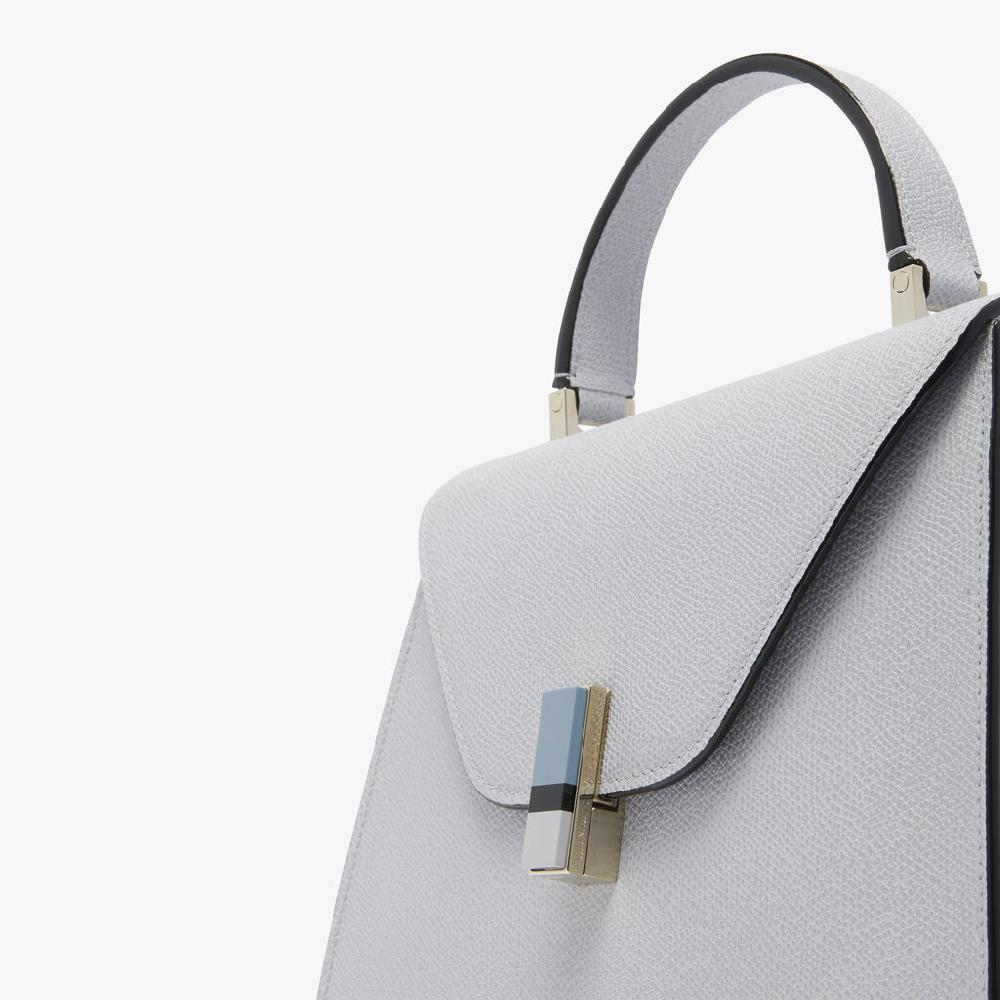 Valextra Borsa A Mano Da Donna In Pelle Grigia | Valextra Iside