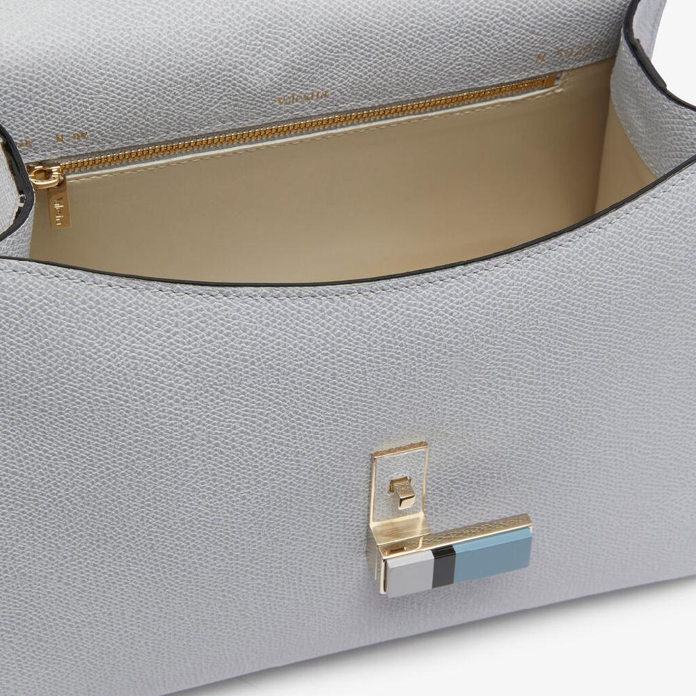 Valextra Borsa A Mano Da Donna In Pelle Grigia | Valextra Iside