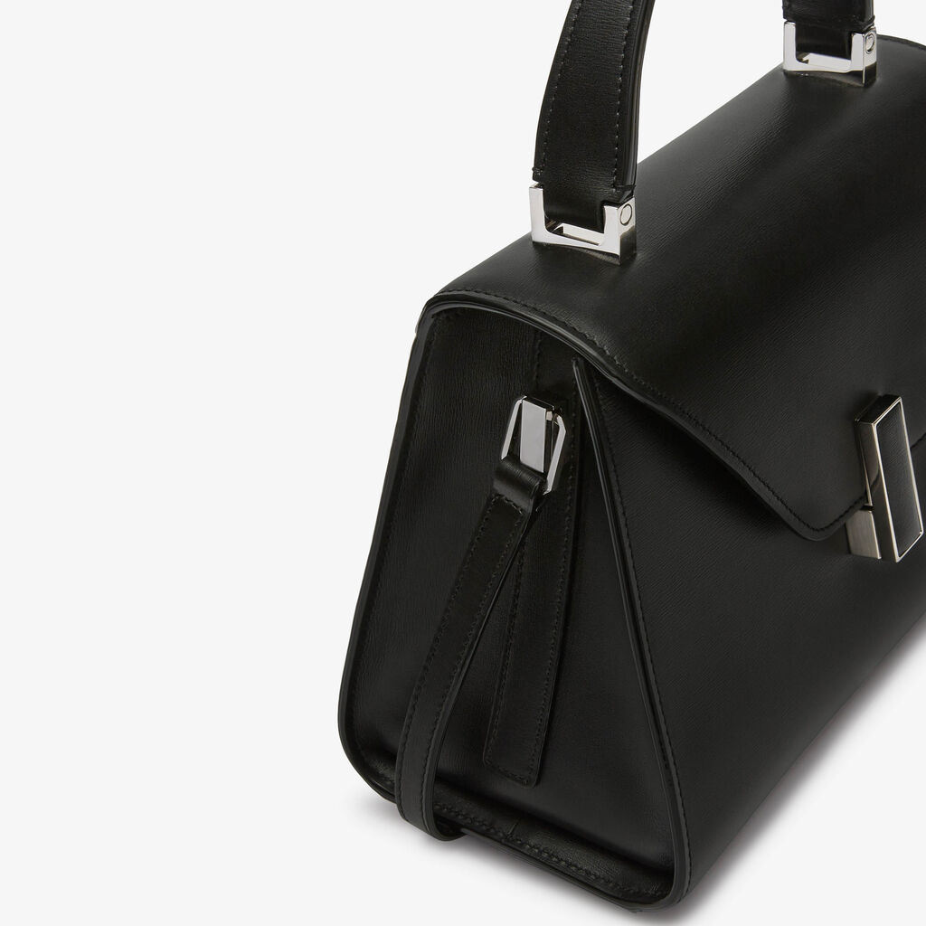 Valextra Borsa A Mano Da Donna In Pelle Palmellata Nera | Valextra Iside