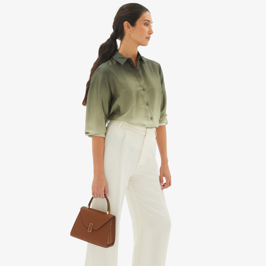 Valextra Borsa A Mano Da Donna In Pelle Rigida Marrone | Valextra Iside