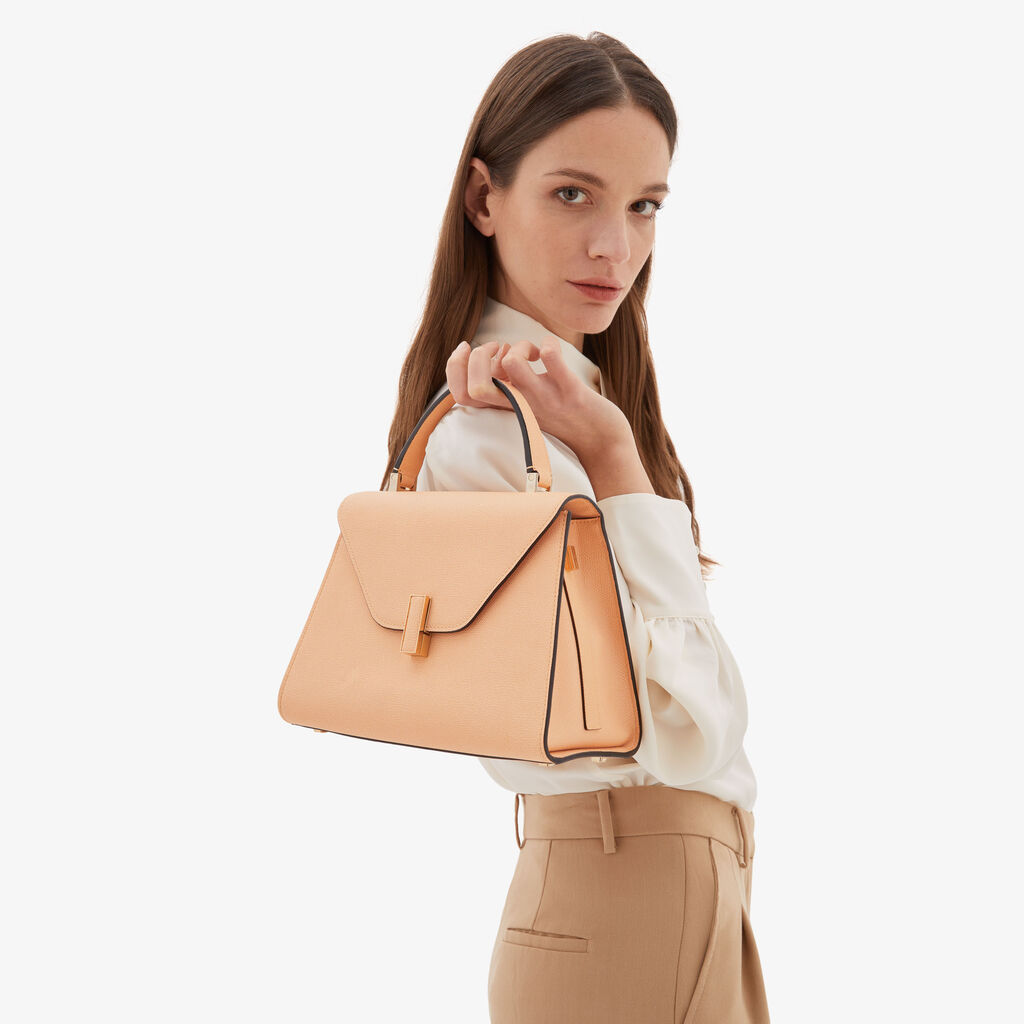 Valextra Borsa A Mano Da Donna In Pelle Rosa Cipria | Valextra Iside