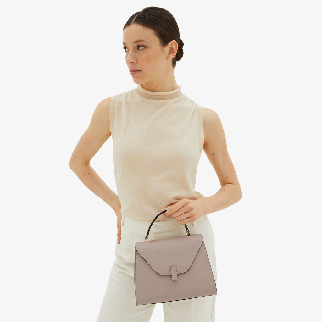 Valextra Borsa A Mano Da Donna In Pelle Rosa Nude | Valextra Iside