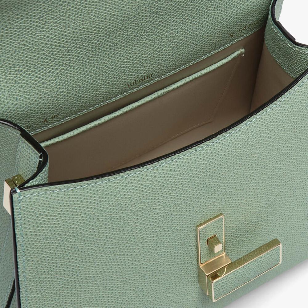 Valextra Borsa A Mano Da Donna In Pelle Verde Acqua | Valextra Iside