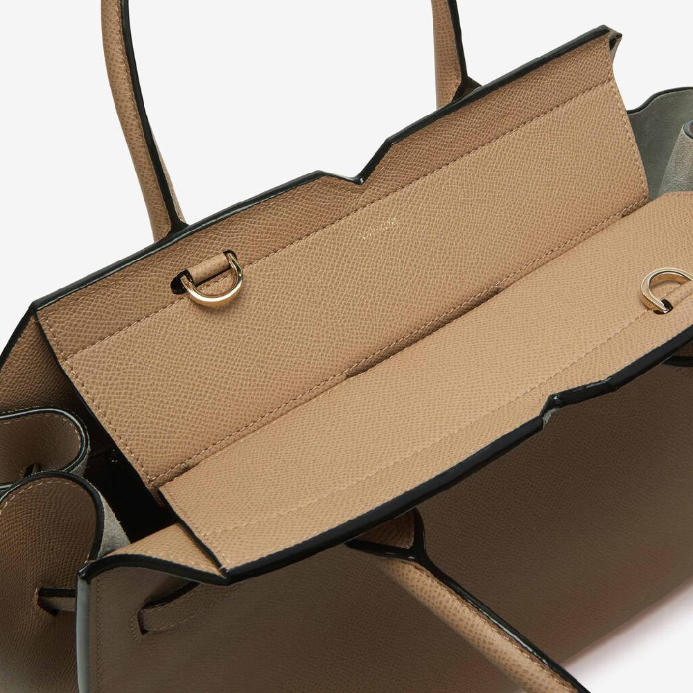 Valextra Borsa A Mano Da Donna Media Beige Di Lusso | Valextra