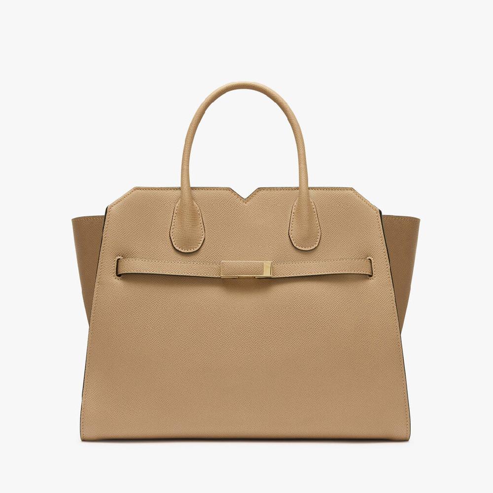 Valextra Borsa a mano da Donna Media Beige di Lusso | Valextra