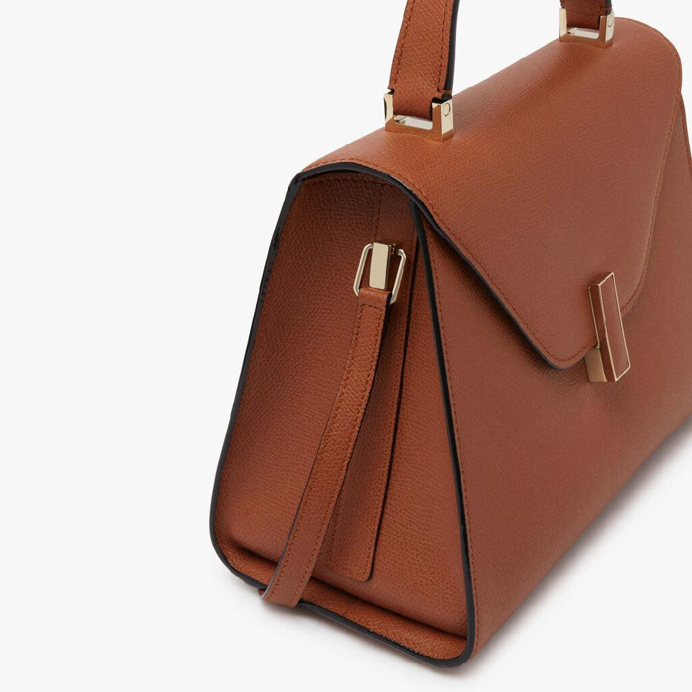 Valextra Borsa A Mano Da Donna Media In Pelle Marrone | Valextra Iside