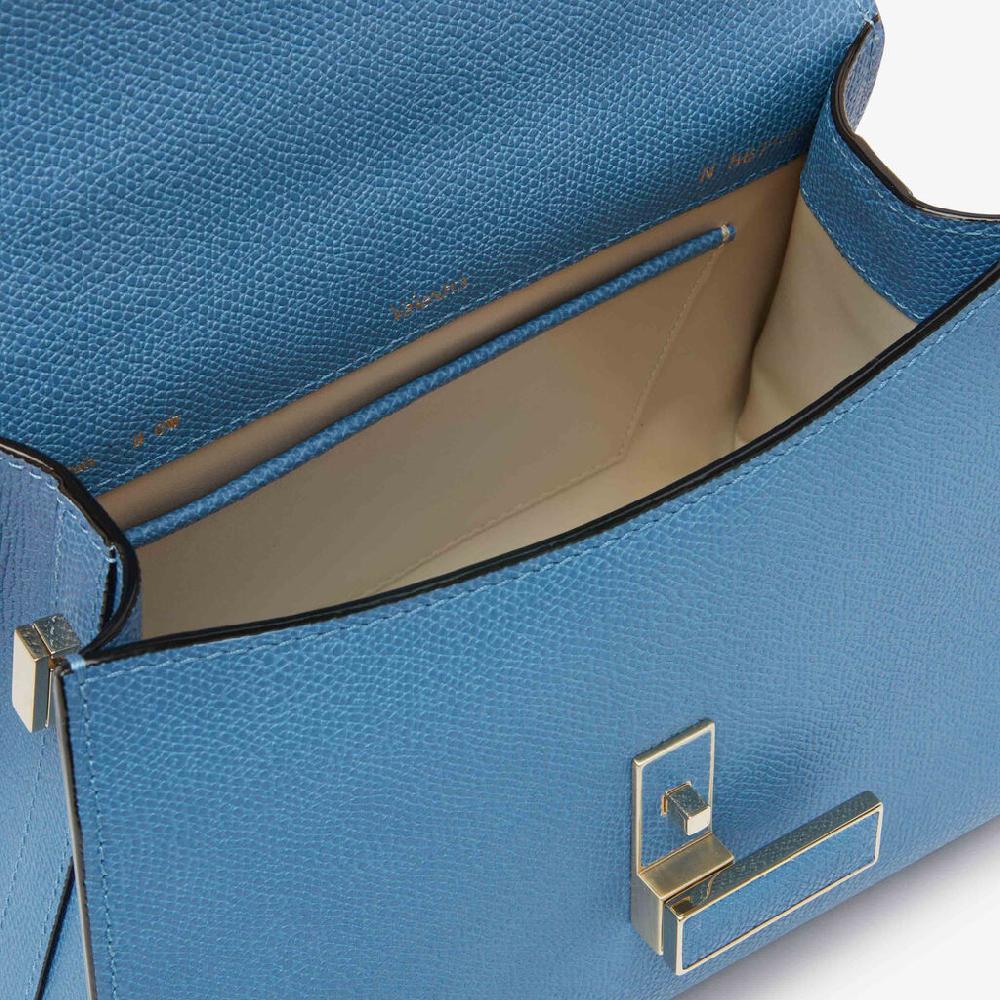 Valextra Borsa A Mano Da Donna Mini In Pelle Azzurra | Valextra Iside