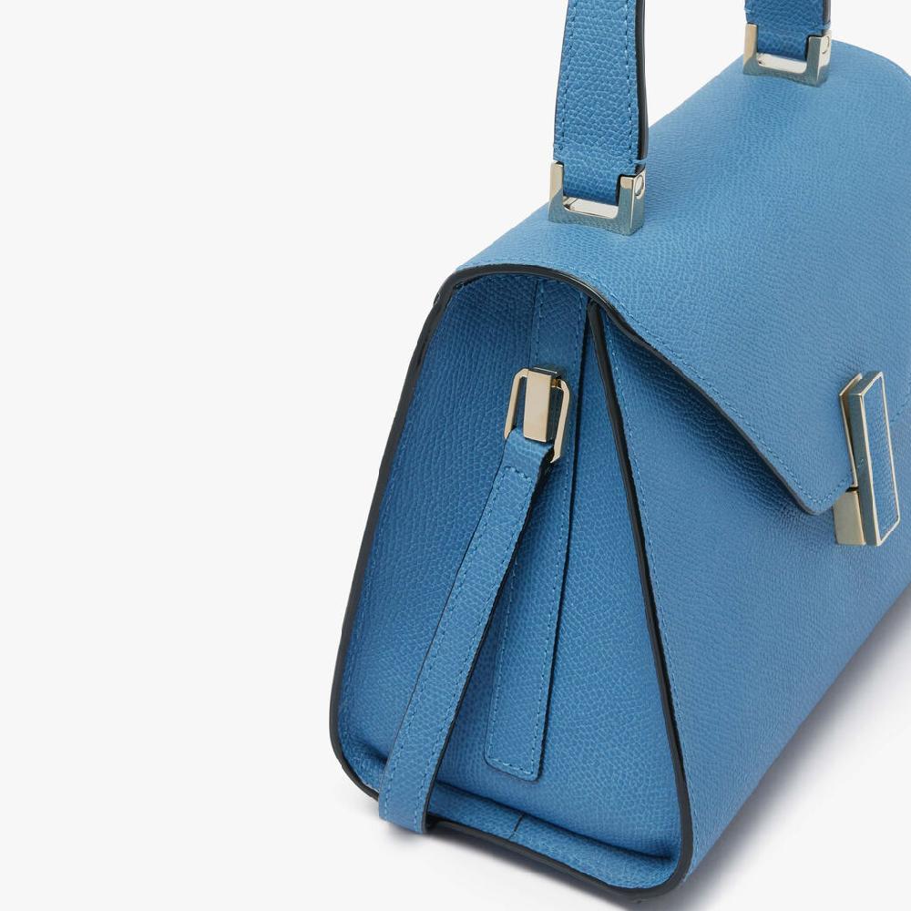 Valextra Borsa A Mano Da Donna Mini In Pelle Azzurra | Valextra Iside