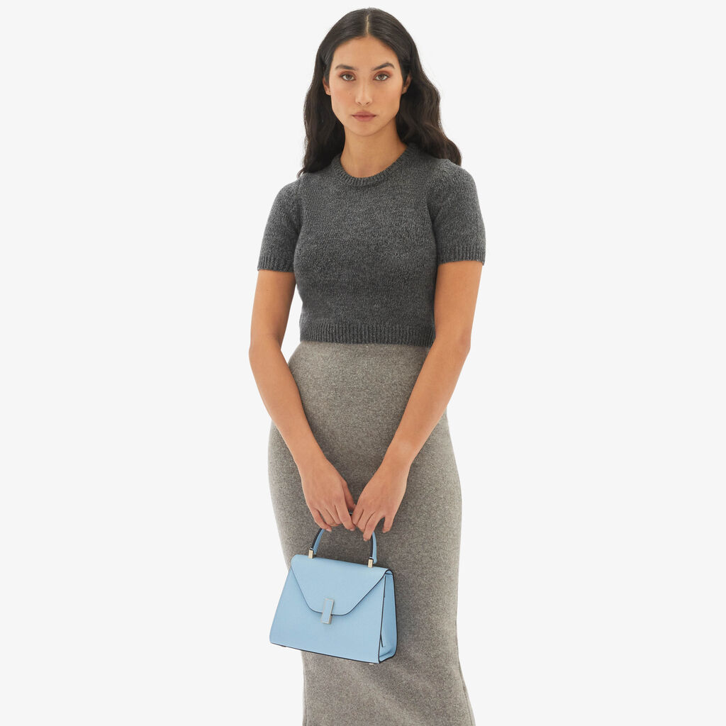 Valextra Borsa A Mano Da Donna Mini In Pelle Blu | Valextra Iside