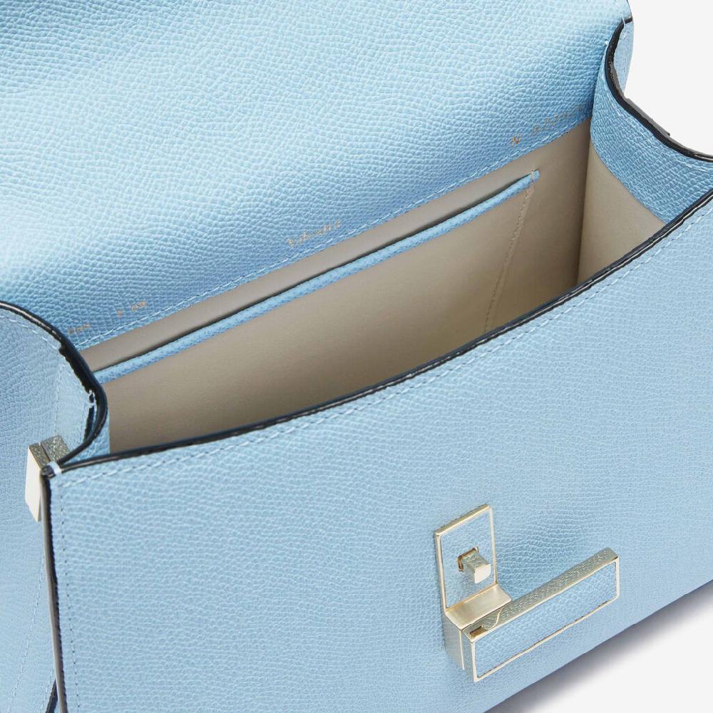 Valextra Borsa A Mano Da Donna Mini In Pelle Blu | Valextra Iside