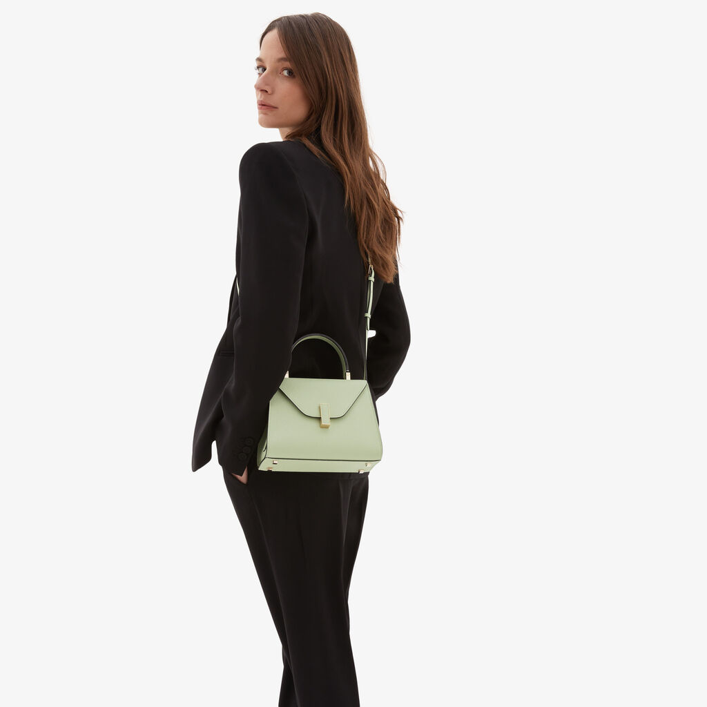 Valextra Borsa A Mano Da Donna Mini In Pelle Verde | Valextra Iside