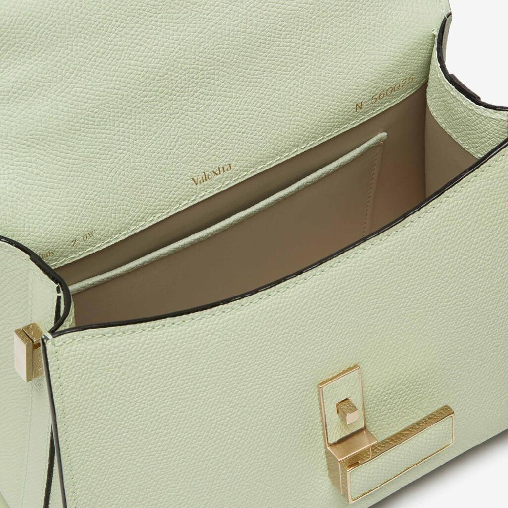 Valextra Borsa A Mano Da Donna Mini In Pelle Verde | Valextra Iside