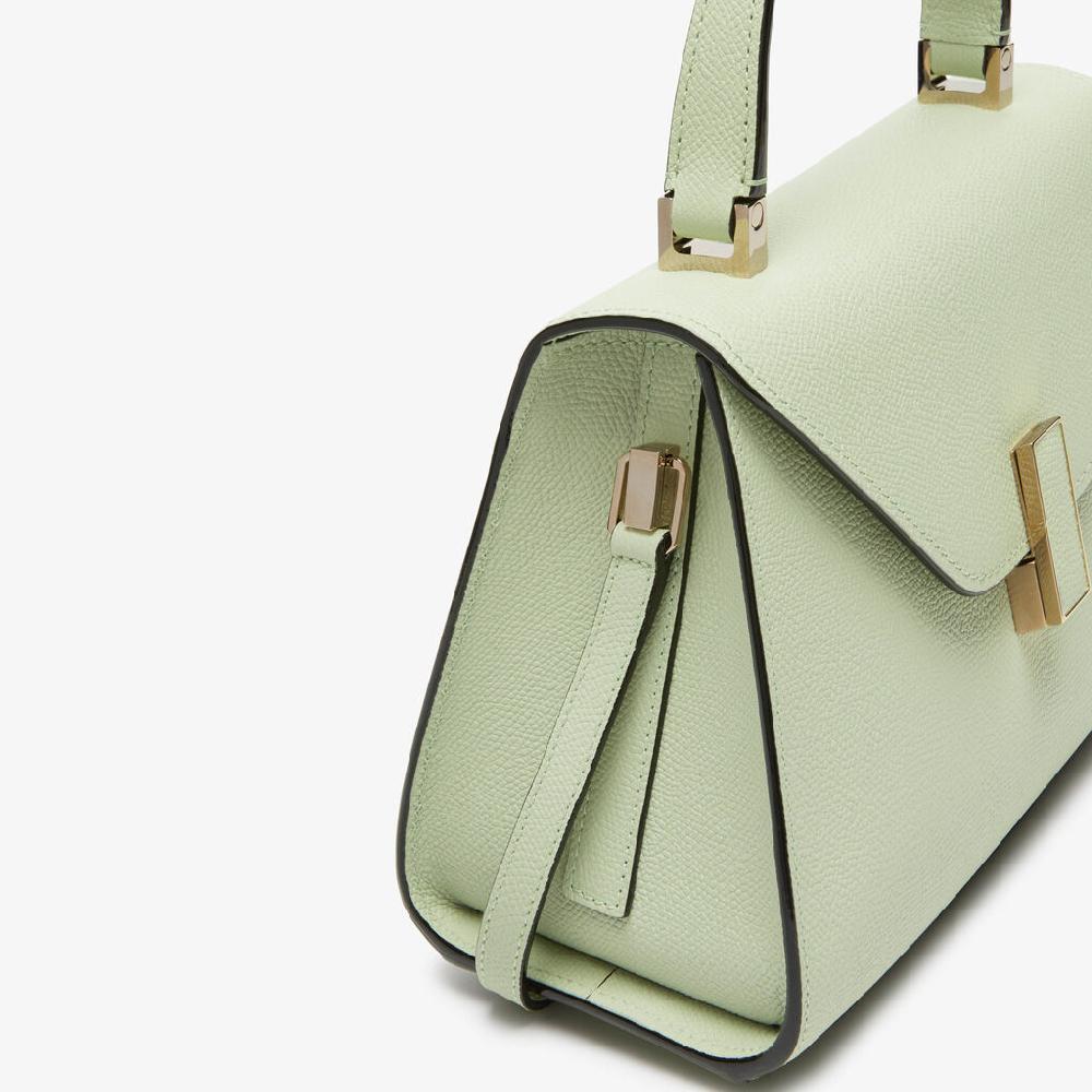 Valextra Borsa A Mano Da Donna Mini In Pelle Verde | Valextra Iside