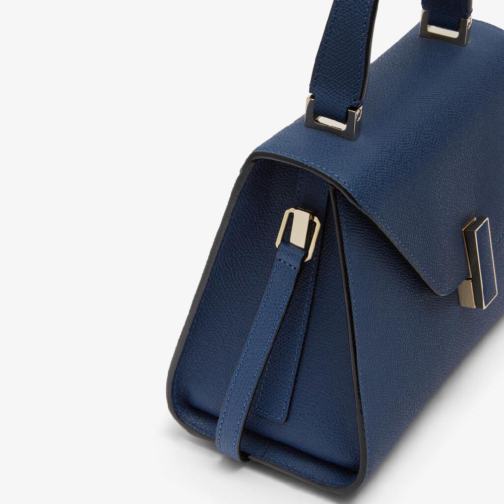 Valextra Borsa A Mano Donna Di Lusso In Pelle Blu Zaffiro | Valextra Iside
