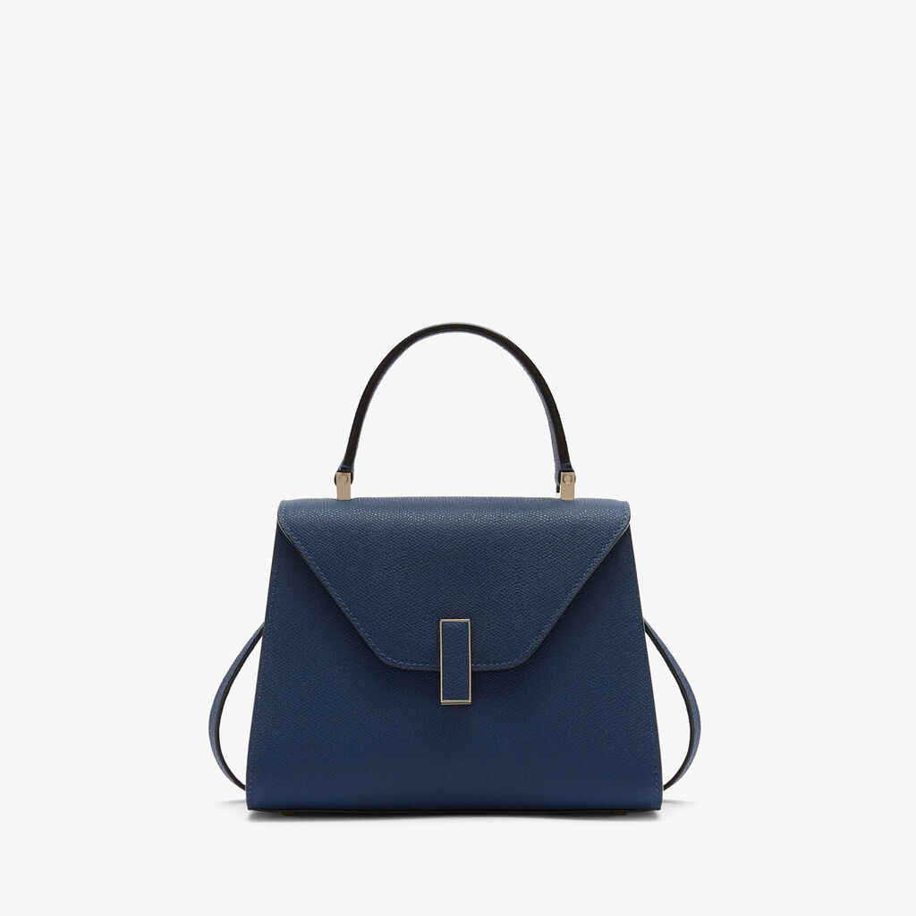 Valextra Borsa a mano Donna di Lusso in Pelle Blu Zaffiro | Valextra Iside