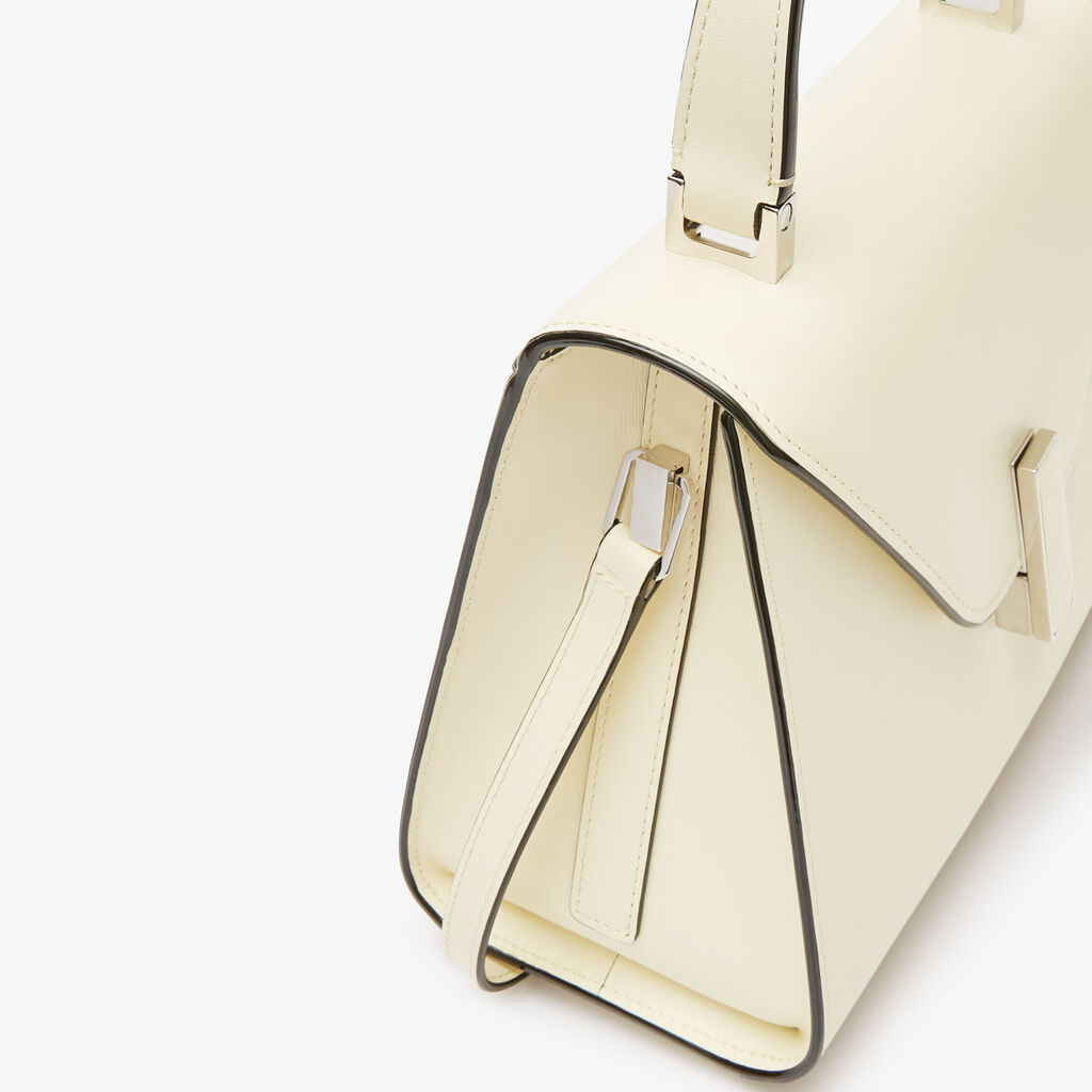 Valextra Borsa A Mano Donna In Pelle Palmellata Bianca | Valextra Iside