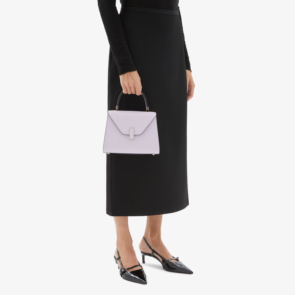 Valextra Borsa A Mano Donna Mini Di Lusso In Pelle Lilla | Valextra Iside