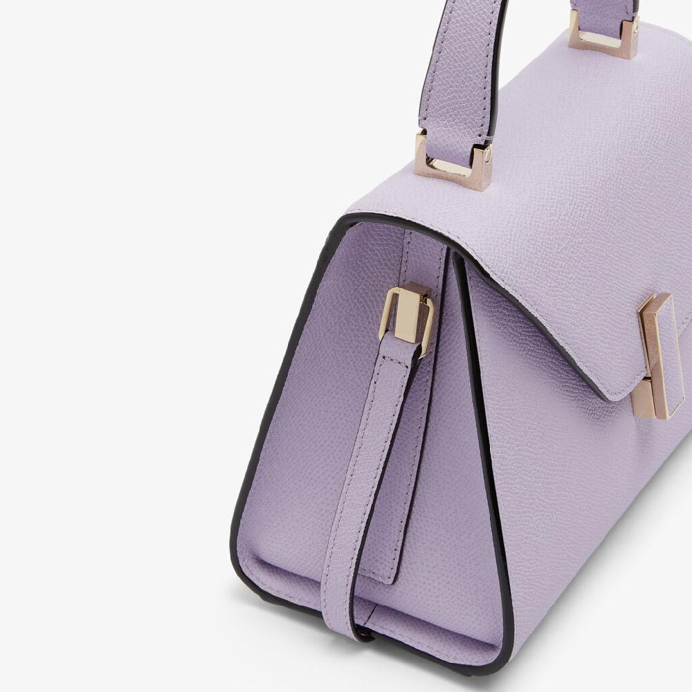 Valextra Borsa A Mano Donna Mini Di Lusso In Pelle Lilla | Valextra Iside
