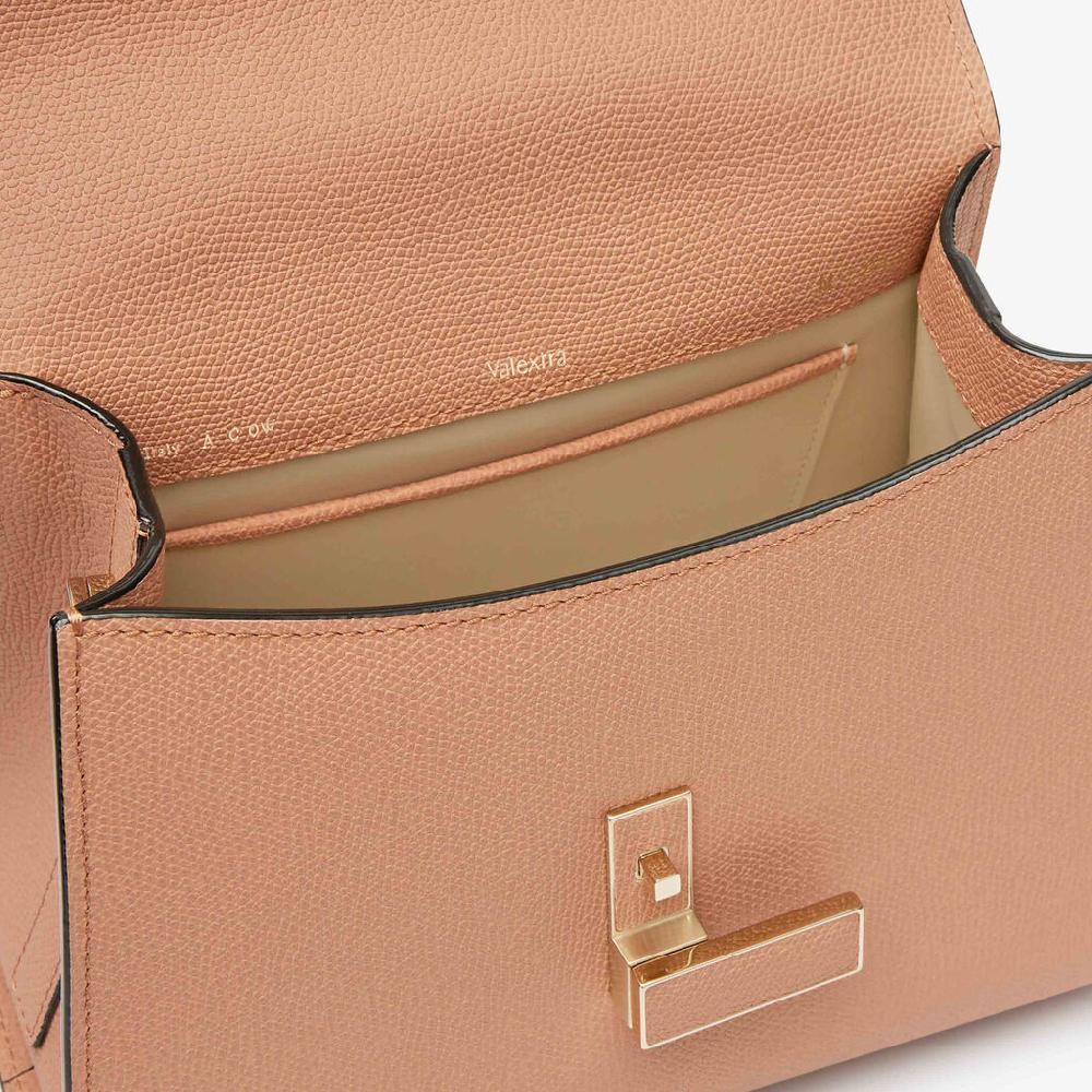Valextra Borsa A Mano Donna Mini In Pelle Marrone | Valextra Iside