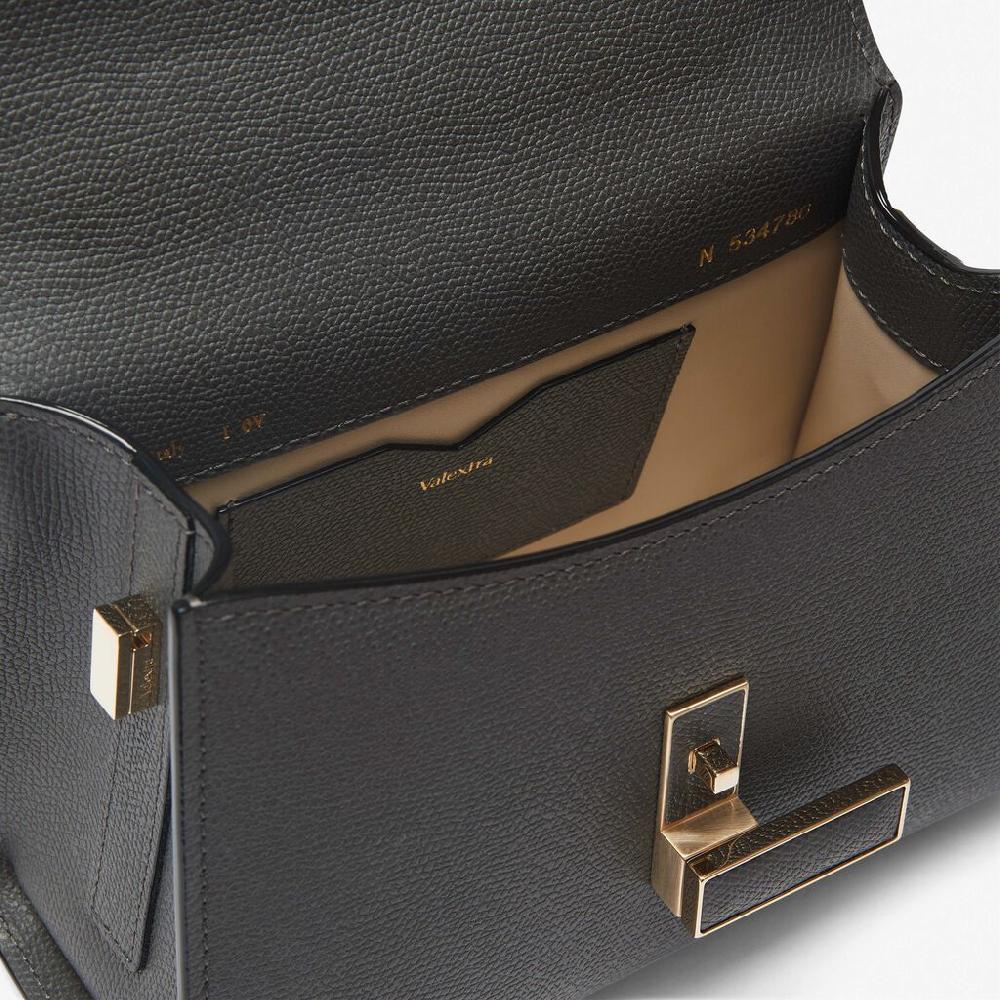 Valextra Borsa A Mano Elegante In Pelle Grigia | Valextra Iside
