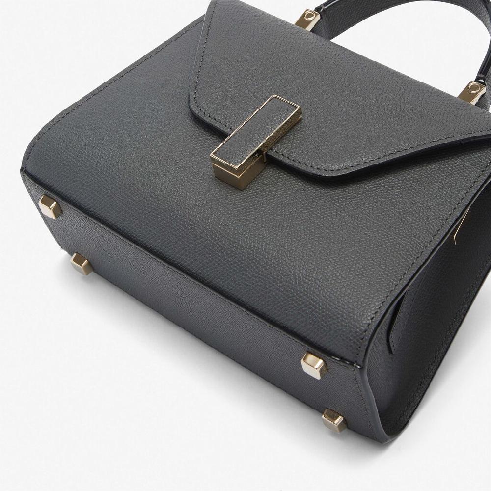 Valextra Borsa A Mano Elegante In Pelle Grigia | Valextra Iside