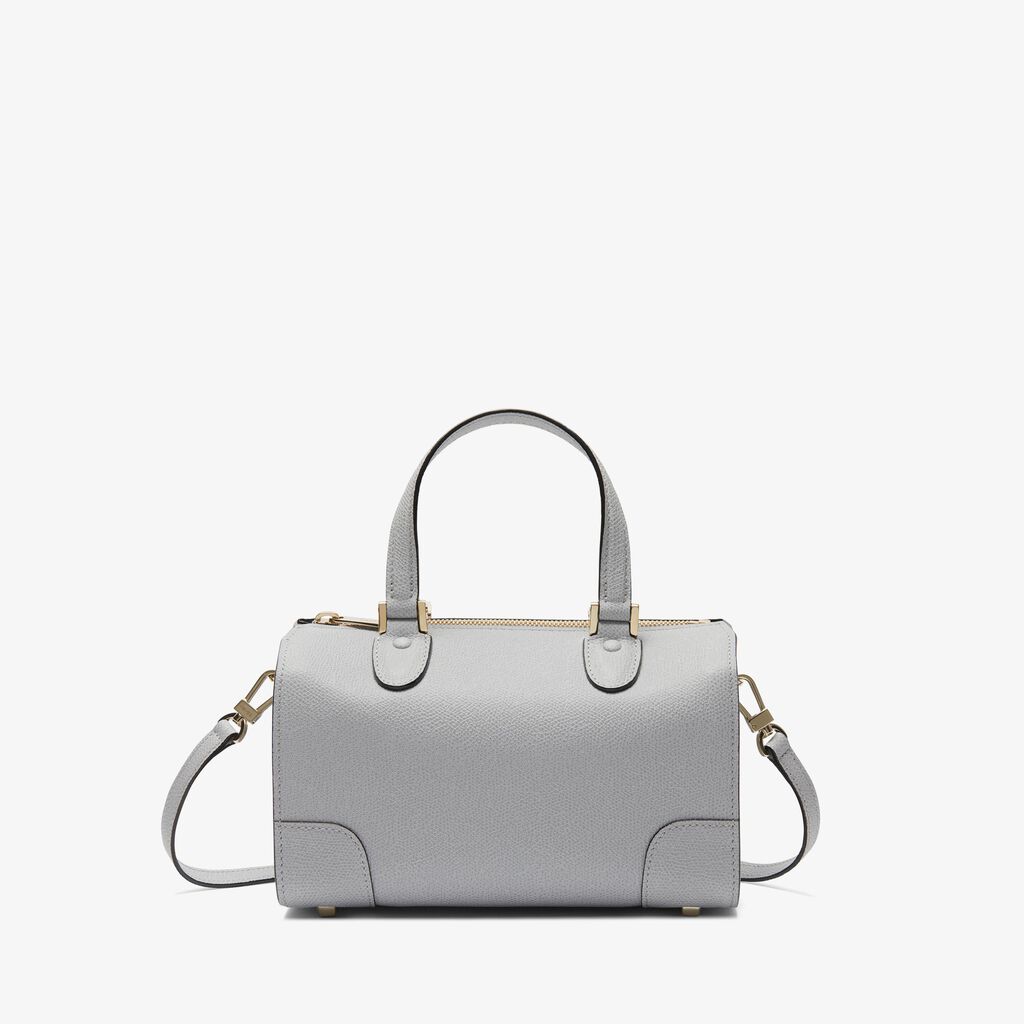 Valextra Borsa a mano in Pelle Grigia con tracolla | Valextra Babila