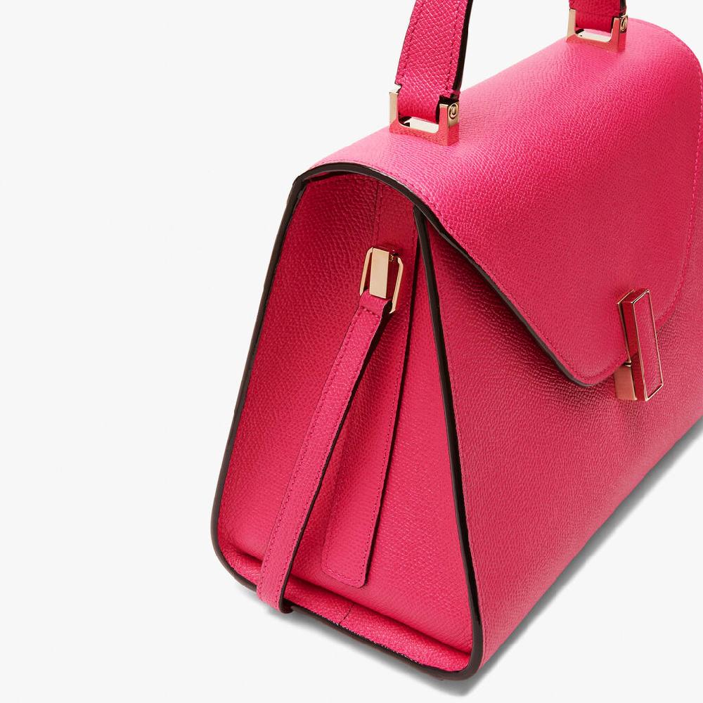 Valextra Borsa A Mano In Pelle Rosa Fucsia Con Tracolla | Valextra Iside