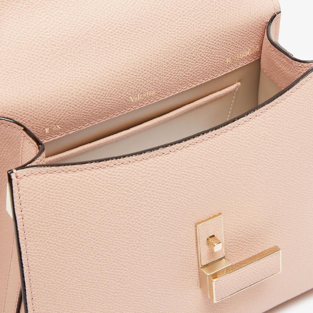 Valextra Borsa A Mano Iside Mini | Pelle Di Vitello Millepunte | Rosa Bonne Mine | Valextra