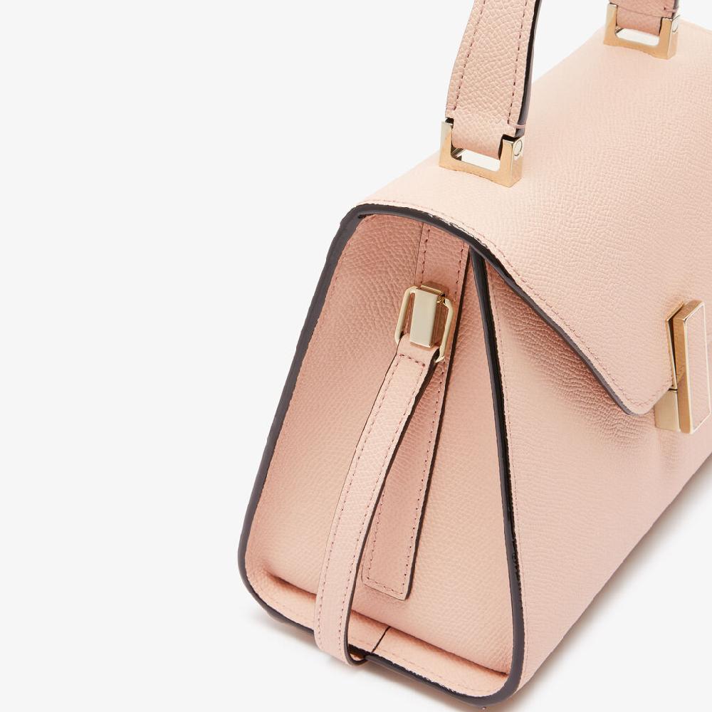 Valextra Borsa A Mano Iside Mini | Pelle Di Vitello Millepunte | Rosa Bonne Mine | Valextra