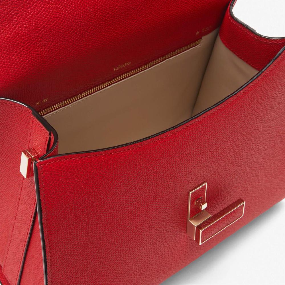 Valextra Borsa A Mano Media Da Donna In Pelle Rossa | Valextra Iside