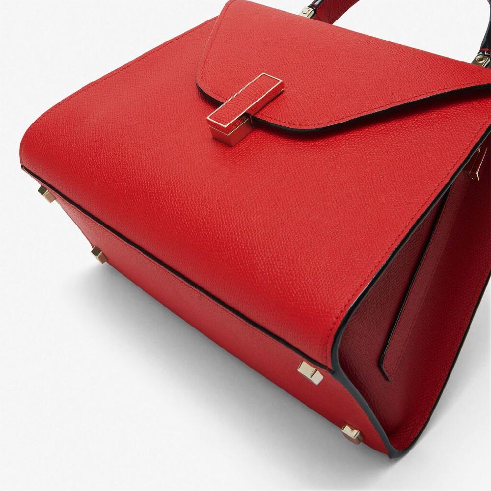 Valextra Borsa A Mano Media Da Donna In Pelle Rossa | Valextra Iside